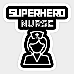 Superhero Nurse Sticker